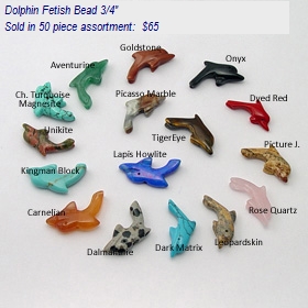 dolphin fetish bead