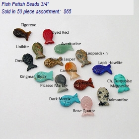 fish fetish beads