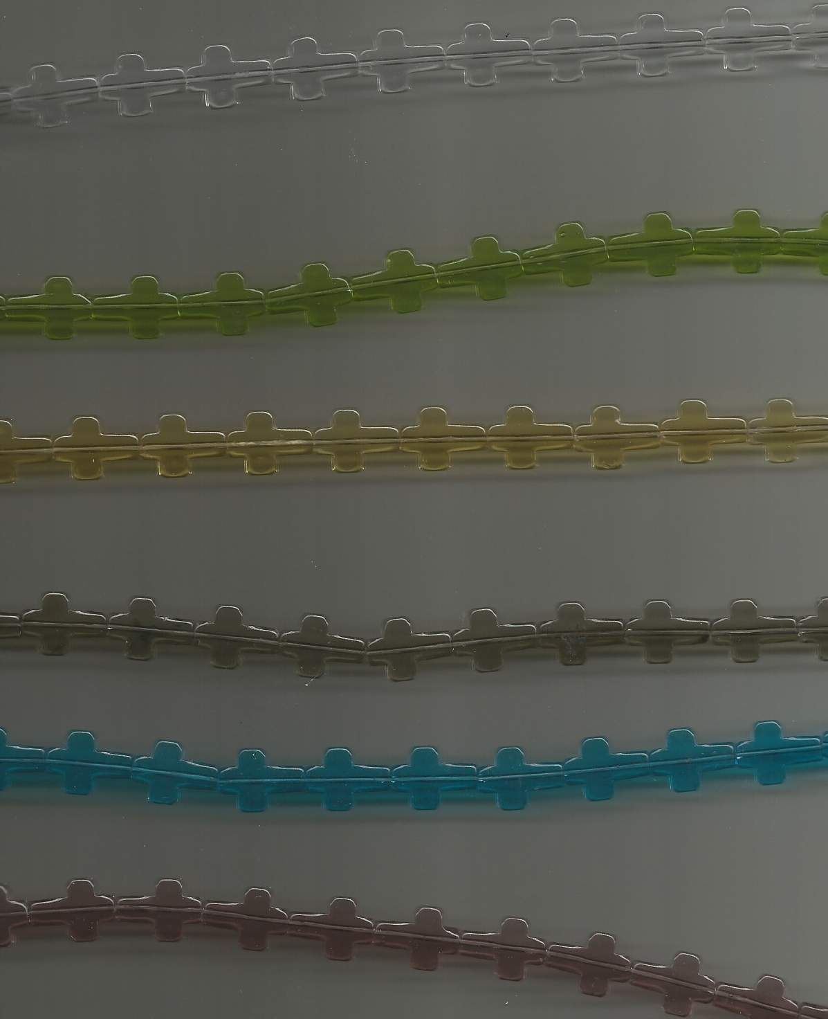 Glass Cross Beads