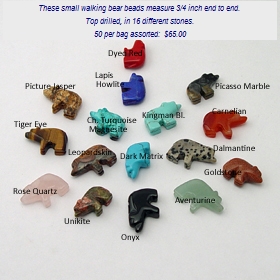 Regaining facial muscle atrophy Zuni fetish beads