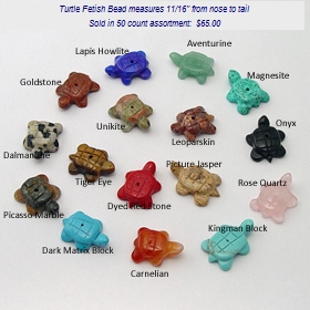 turtle fetish bead